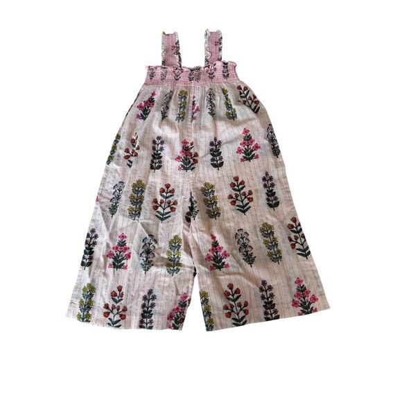Pink Chicken Floral Kids One Piece - Pink and Yellow - Picture 3 of 4